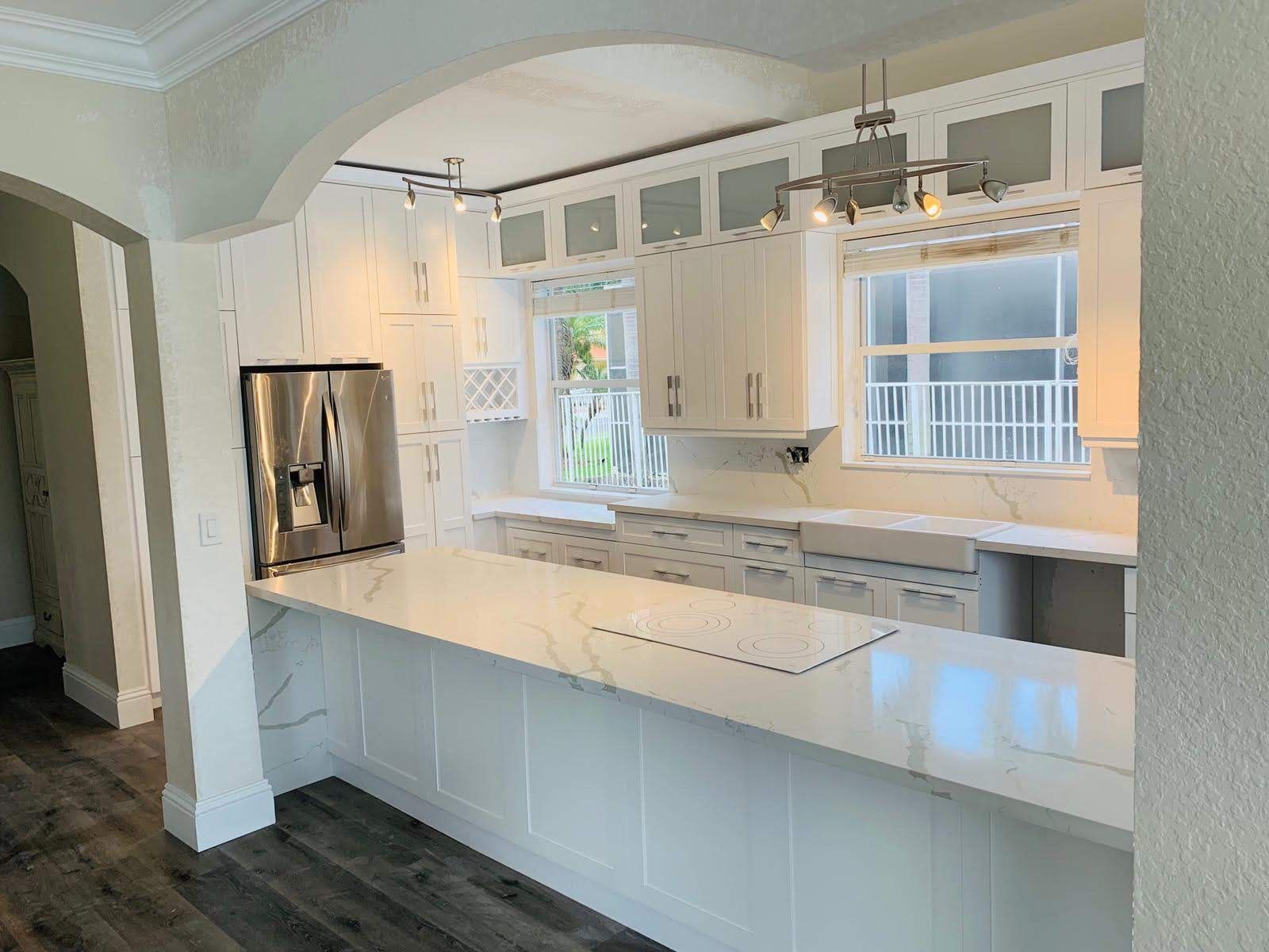 Kitchen countertop fabrication and installation. Granite Quartz...