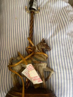 Carousel Horse Figurine Table Lamp