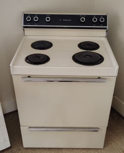 electric stove, Hotpoint, range oven