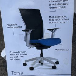 Torsa SitOnIt Wit High Back Mesh Task office Chair brand new