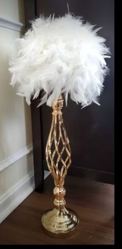 Elegant Feather balls for centerpieces