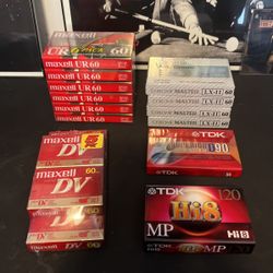 Sealed Cassette, Mini Dv, Hi8 