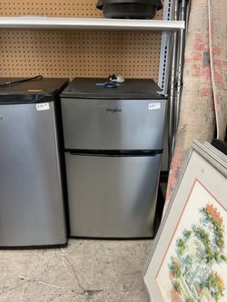 Whirlpool Stainless Steel Mini Fridge, Compact Refrigerator