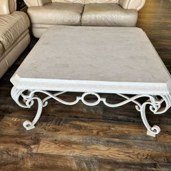 Heavy Marble Coffee Table And End Table