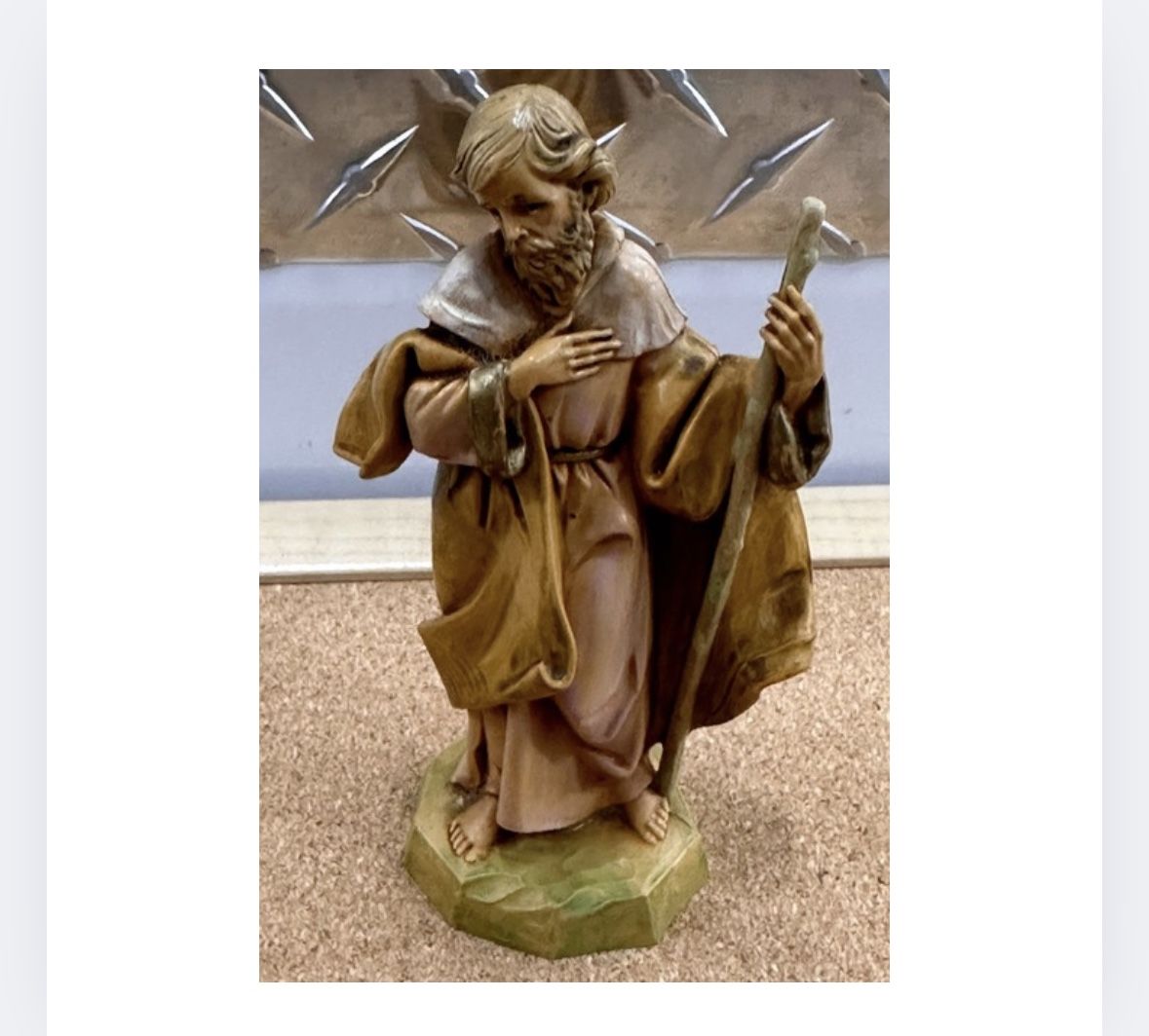 Vintage 1991 Fontanini Nativity Joseph Figure Christmas Italy Depose 5” Scale