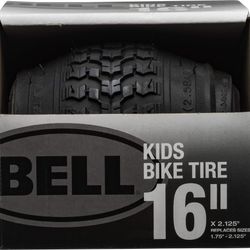 New Bell Kids Bike Tires Black - 16" X 1.75 - 2.25"
