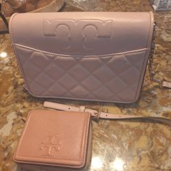 Light Pink Bag And Wallet 