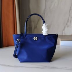 TB Monogram Nylon Shopping Bag Size 24x15x10cm