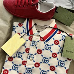 Gucci T shirt And Shoes Set 