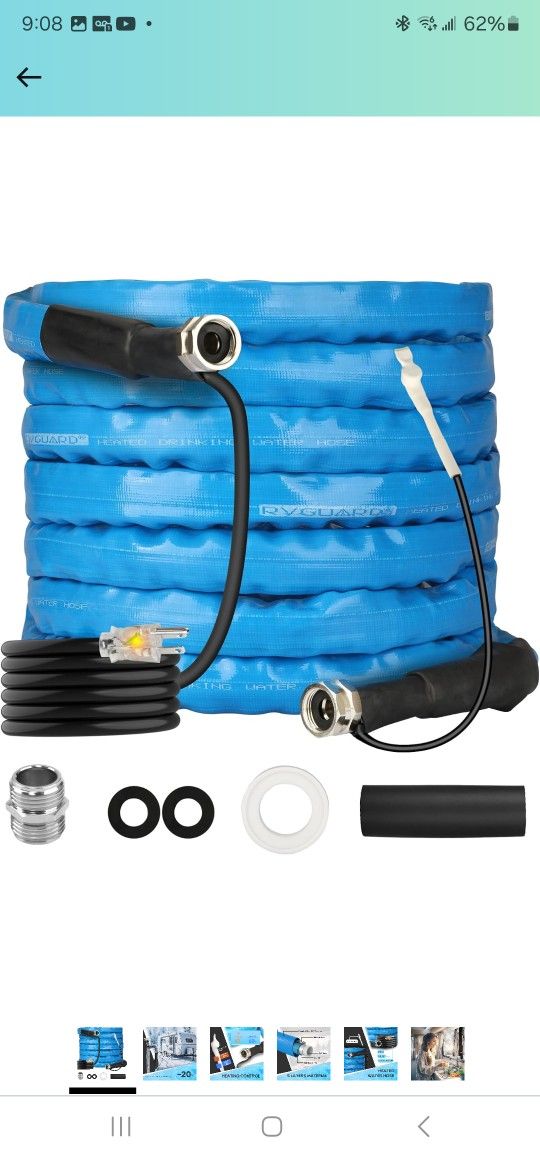 RVGUARD Heated Water Hose 25FT for RV