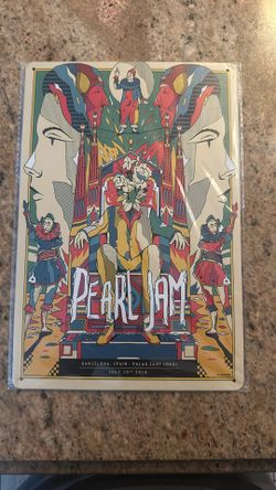 8x12 Tin Art Of An International Pearl Jam Concert
