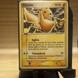 Pokemon Pikachu #012 Journey Across America 10th Anniversary Promo Card Italian Language