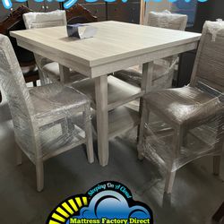 Four Chair Table Grey Mid Tall Sillas Comedor Nuevo 