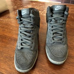 NIKE DUNK SKY HI Women's Hidden Wedges Shoes Sneakers Size 8.5