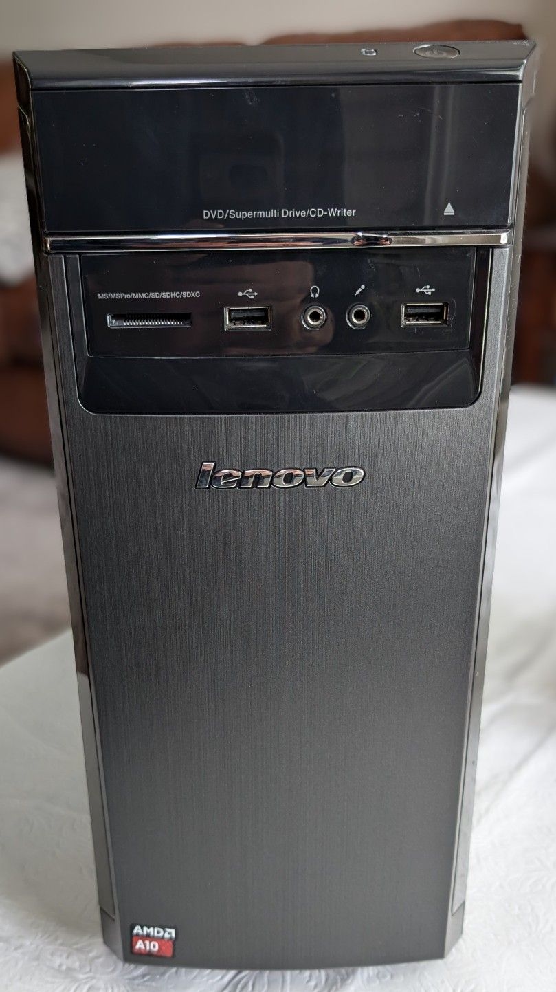 LENOVO H50-55 90BG TOWER PC AMD A10-7800 3.50GHz 12GB 2TB WINDOWS 10 HOME WiFi
