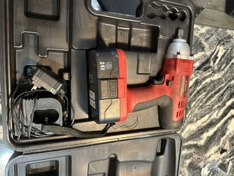 GREATNECK  24 VOLT, 1/2" DRIVE IMPACT, WITH CHARGER AND CASE