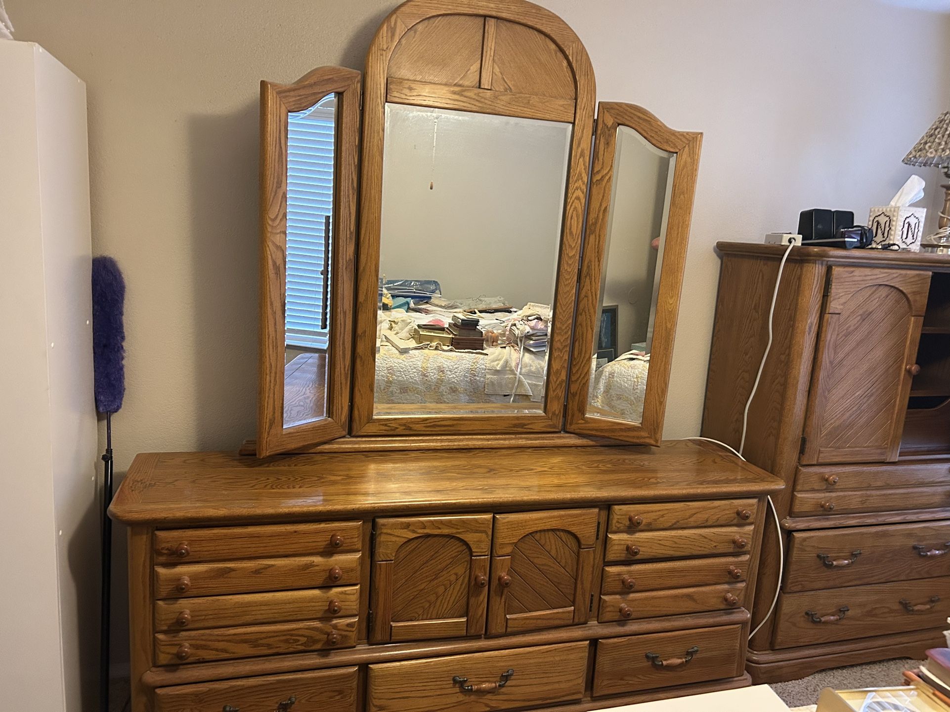 Dresser And Armoire