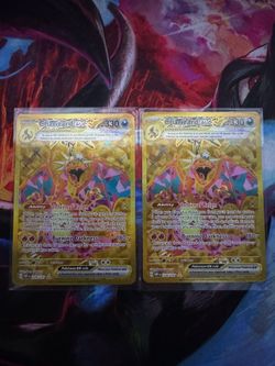Obsidian Flames Charizard ex Gold Full Art Hyper Rare 228/197 Pokemon Cards