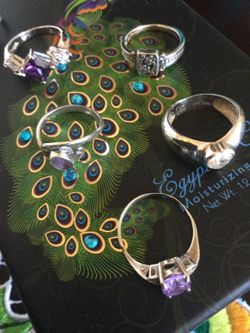 Love Silver Rings ❤️ Sterling Silver Jewelry rings & necklace & earrings at Eva's page 💍🌷