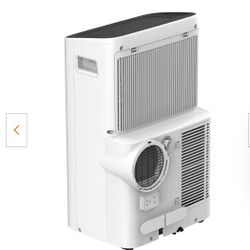 8,000 BTU Portable Air Conditioner Cools 350 sq. ft. with Dehumidifier and Remote Control in White