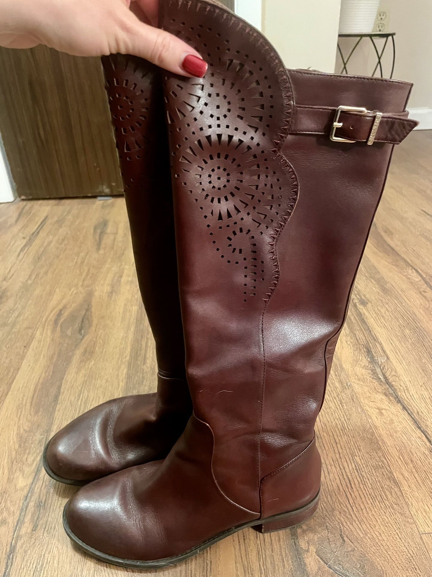 Gianni Bini Leather Riding Boots