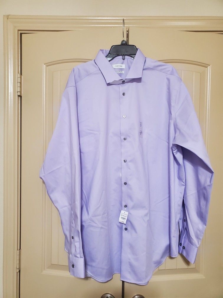 Men's Calvin Klein Button Down Long Sleeve Dress Shirt