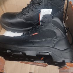 Red Wing Men's BLACK 6" LACE Up Waterproof Work Boots