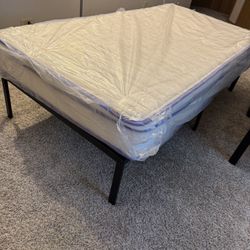 BRAND NEW [Twin /Size Mattress + Mellow Metal Bed Frame Combo