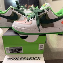 Nike Air Force 1 X Oregon Ducks Of A Feather “Egg Or Duck” Size 8 