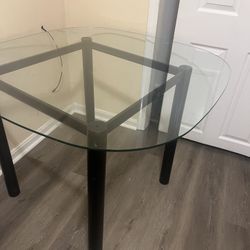 Glass Top Table