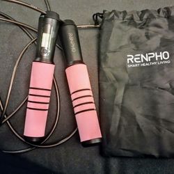 Digital Speed Jump rope with Cell Phone Aoo To Download And Sync for Monitoring Workout Progress