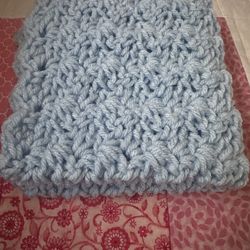 Baby blue blanket