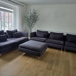 Ikea Sofas And Ottoman 