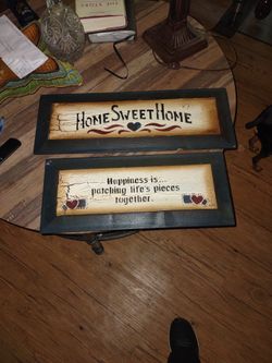 Two Piece Picture Set, Wooden Nice!