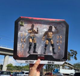 AEW/Ring of Honor Adam Cole & Kyle O'Reilly 6" Jazwares wrestling figures, NEW!