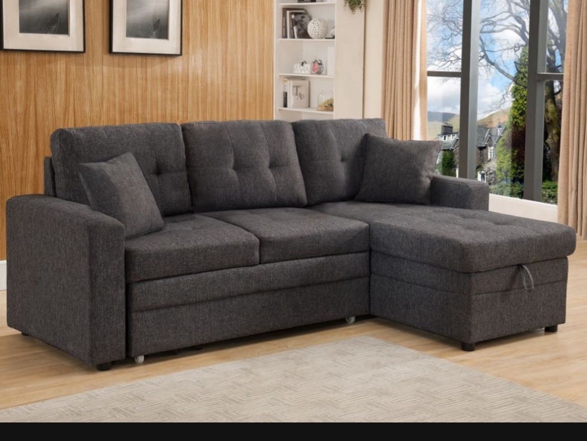 New! Comfy Sofa Sleeper Sectional !! Free Local Delivery!!