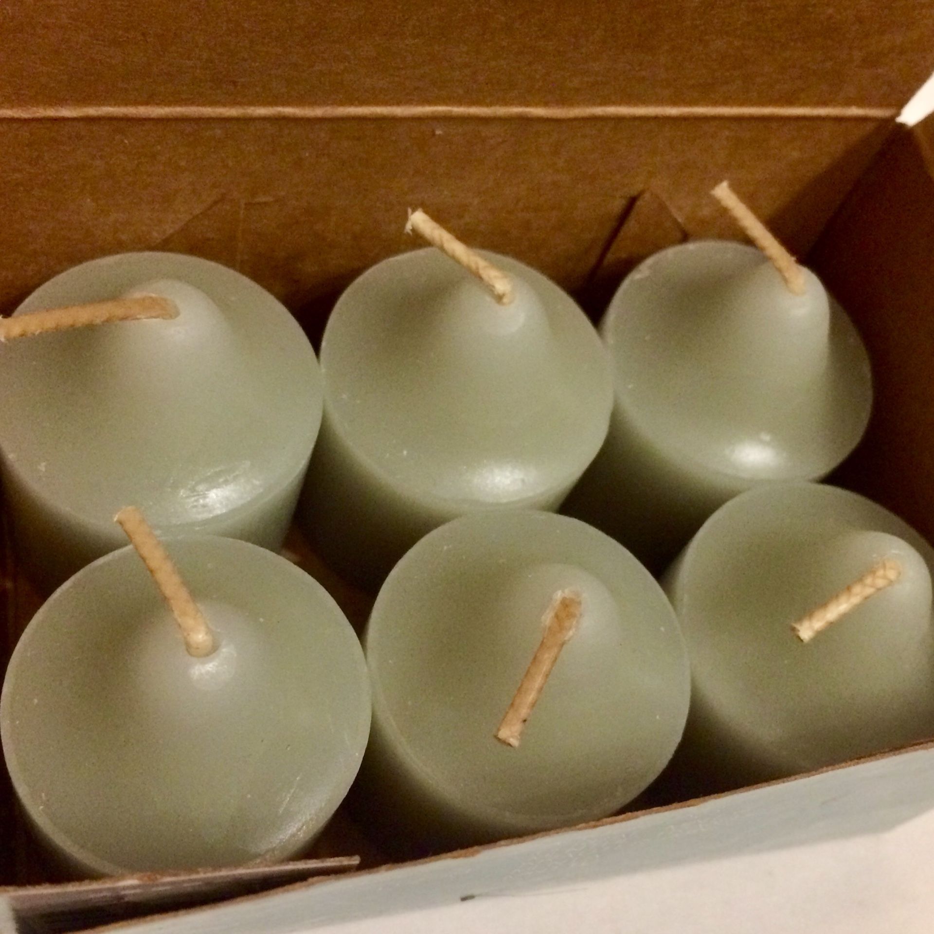Six Herbal Mint PartyLite Candles