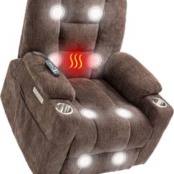 1775f  A.B  Power Lift Recliner Chair for Elderly, Electric Lift Recliner with Vibration Massage and Lumbar Heating, Single Sofa Reclining Chair with 
