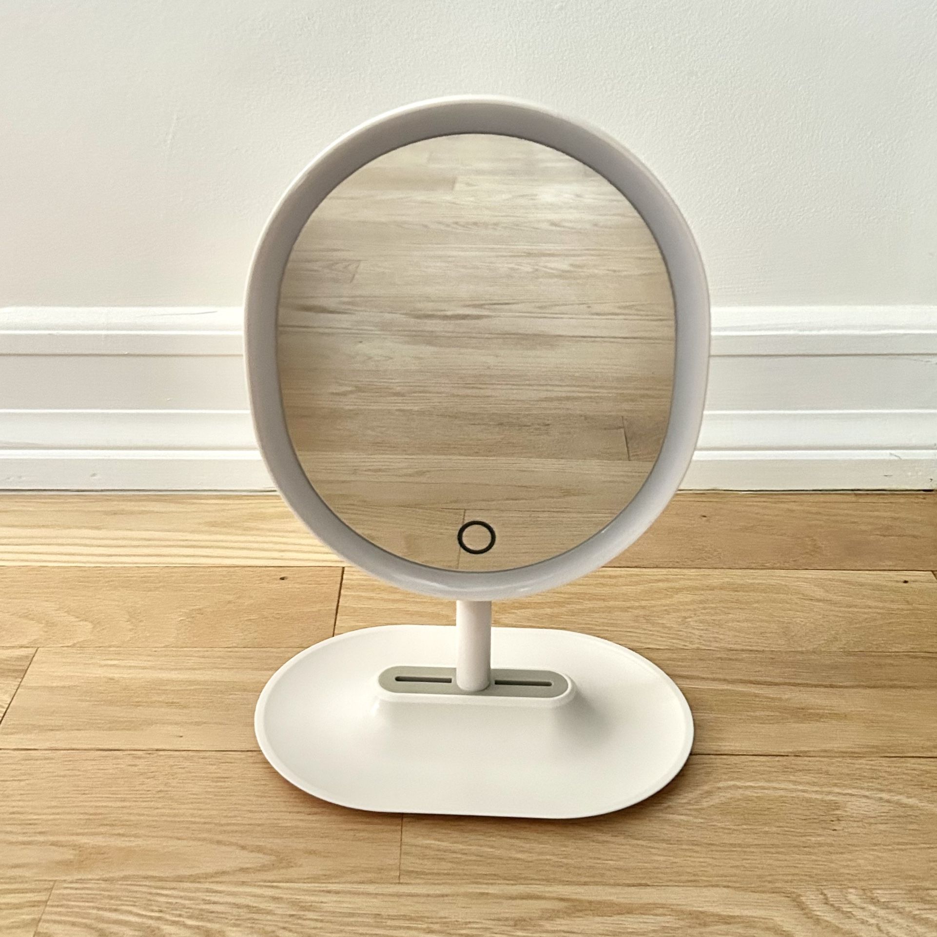White Desktop Vanity Mirror