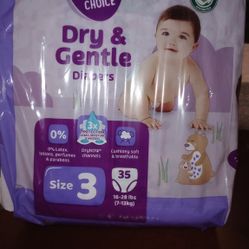 Diapers for babies size 3 (35 count)