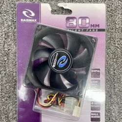 Raidmax 80mm Ball Bearing Fan - New
