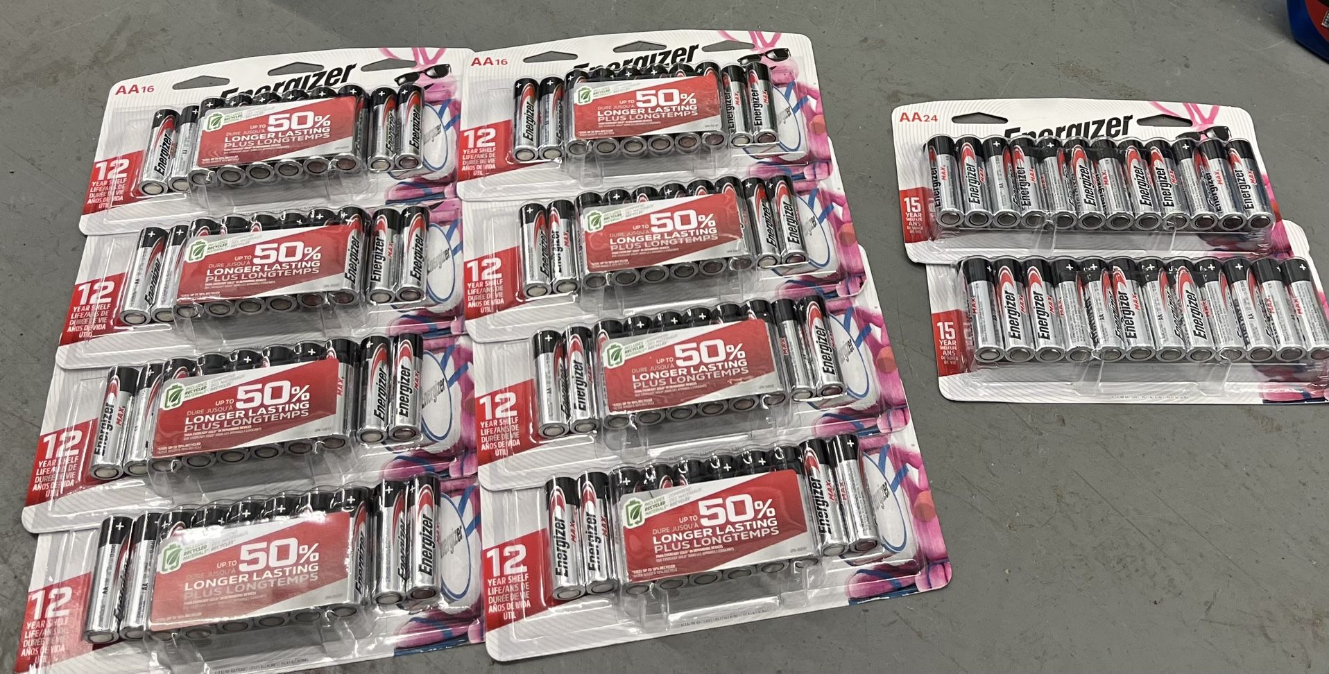 Batteries AA, AAA, C, D & Rechargeables