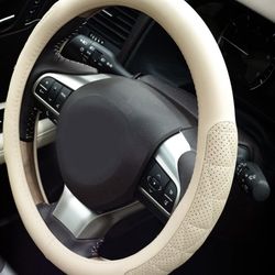 Brand new 100% leather Luxury Steering Wheel Covers