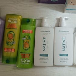 NATIVE SHAMPOO, CETEPHIL LOTION, GARNIER SHAMPOO, LOREAL ELVIVE NEW HAIRCARE
