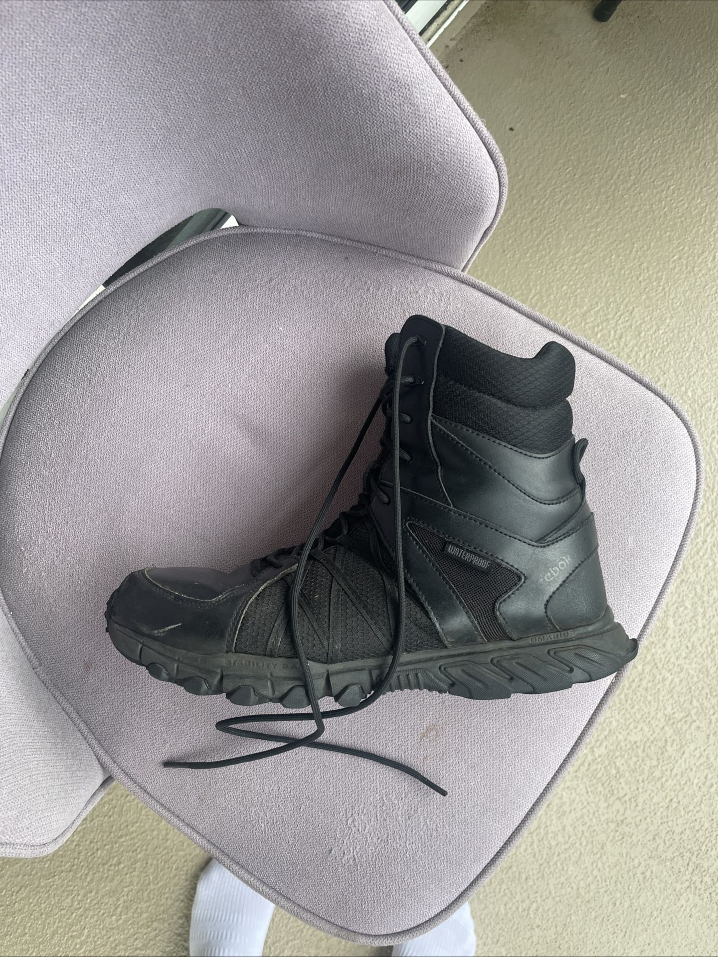 REEBOK 8" TACTICAL WATERPROOF INSULATED BOOT W/ SIDE ZIP BOOTS RB3455 -size 13W