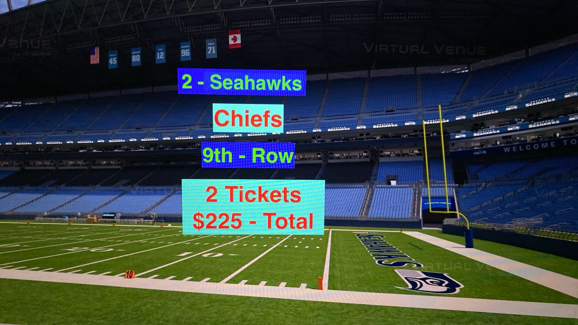 Seahawks Chiefs Tickets