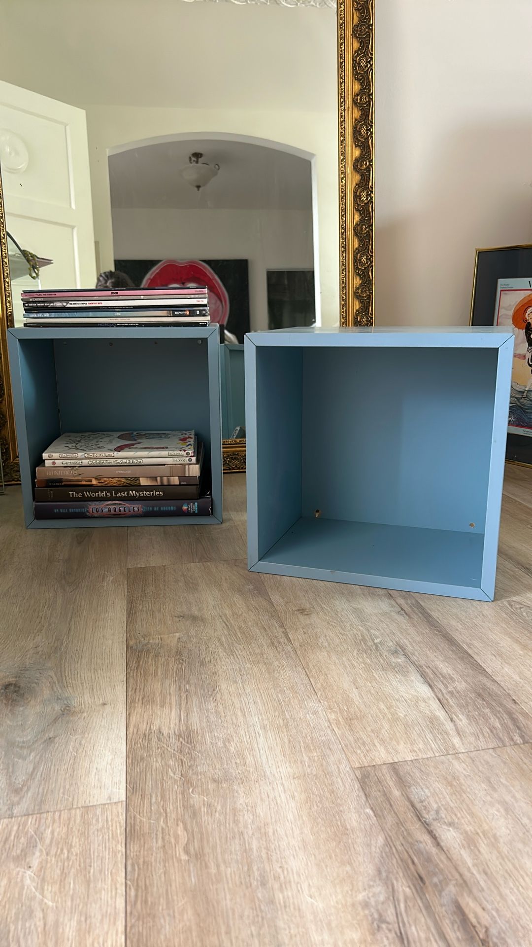 Blue Box shelves