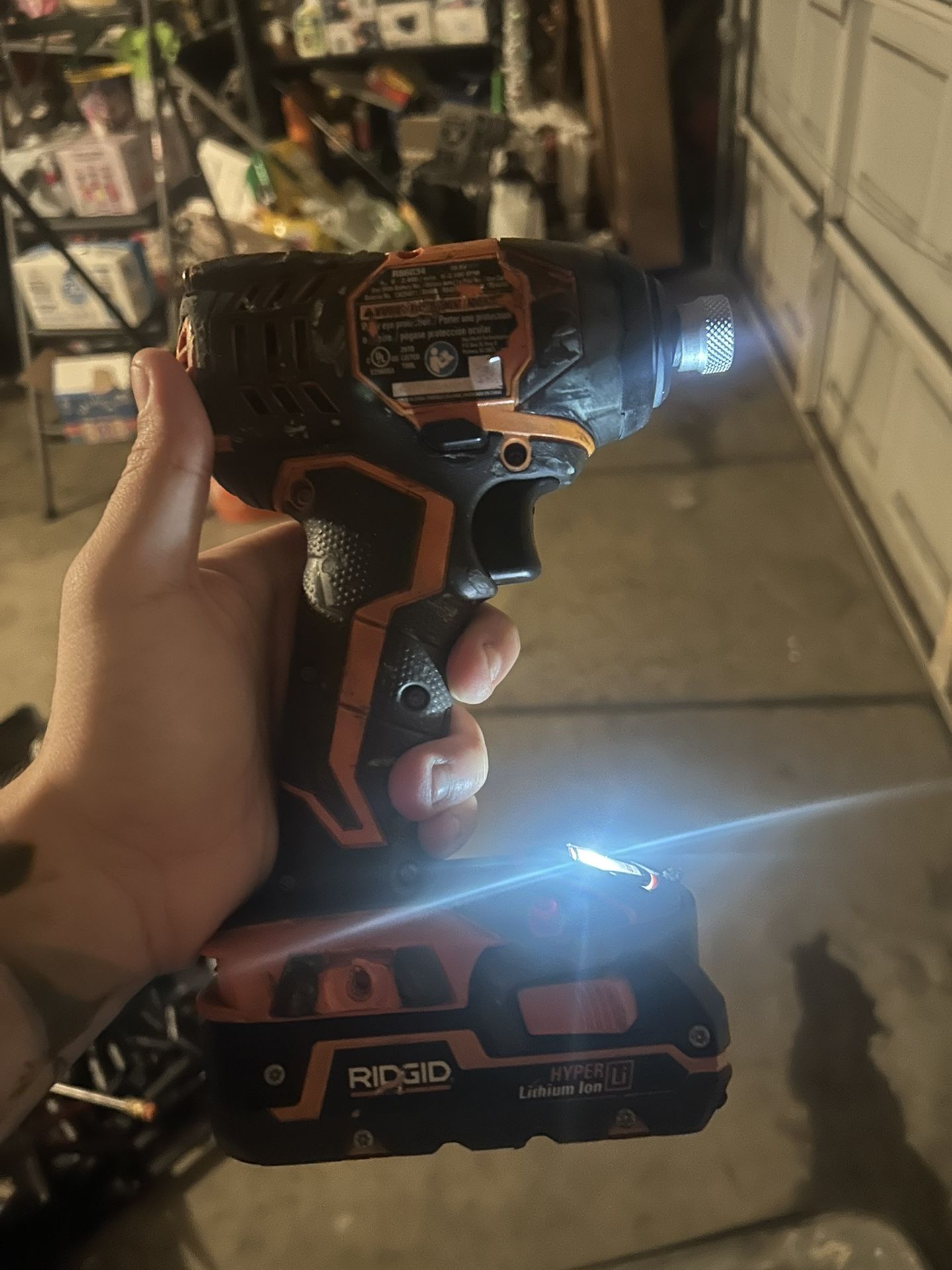 Rigid Drill Used Like New With Battery 