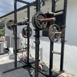 Squat Rack Weight Lifting