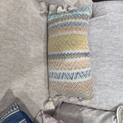 Rainbow Tassel Pillow $7